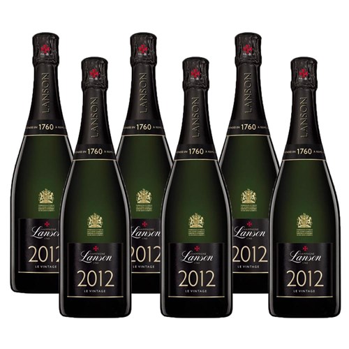 Crate of 6 Lanson Le Vintage 2012 Champagne 75cl
